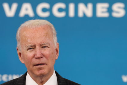 FILE PHOTO: U.S. President Joe Biden speaks about authorization of COVID-19 vaccine for children ages 5 to 11 at the White...