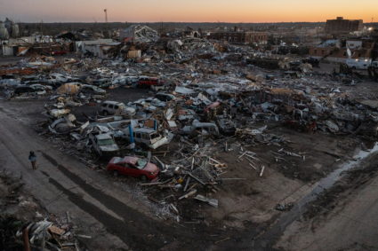 Devastating outbreak of tornadoes ripped through several U.S. states