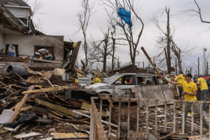 Devastating outbreak of tornadoes ripped through several U.S. states
