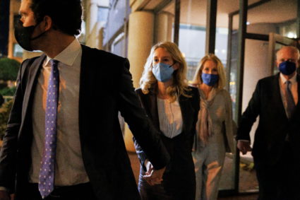 Theranos founder Elizabeth Holmes attends her fraud trial at federal court in San Jose