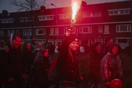 Anti-Vax Protestors March Against Dutch Government Covid-19 Restrictions