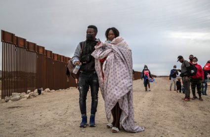 U.S. Border Patrol Takes Immigrants Into Custody At Arizona-Mexico Border