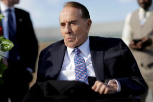 FILE PHOTO: Dole attends Memorial day services at the World War II Memorial in Washington
