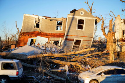 Devastating outbreak of tornadoes ripped through several U.S. states