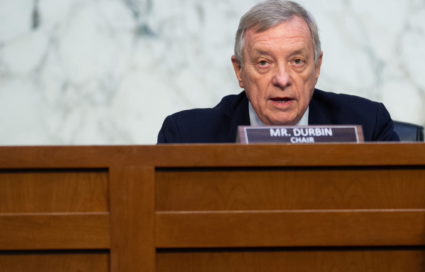 Senate Judiciary hearing on the FBI handling of the Larry Nassar investigation of sexual abuse of Olympic gymnasts, in Was...