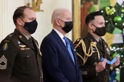 U.S. President Joe Biden awards Medals of Honor in Washington