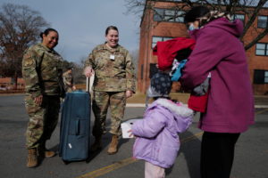 Afghan refugees stay at Joint Base McGuire-Dix- Lakehurst in New Jersey