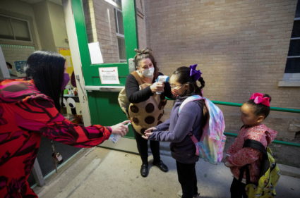 Students return to school in San Antonio, Texas