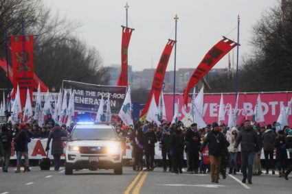 Anti-abortion activists attend the annual "March for Life", in Washington