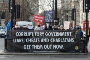Protest Against Boris Johnson in London
