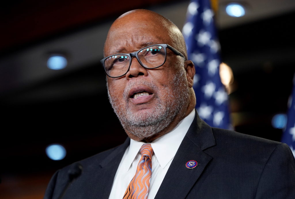 House Homeland Security Chairman Thompson addresses news conference on legislation to create a commission on the January 6...