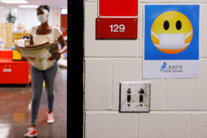 Preparations for the first day of the school year in Boston