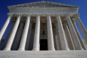 The Supreme Court is seen after it was reported Stephen Breyer will retire, in Washington