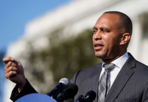 Congressional Democrats tout 'Build Back Better Act' and climate investments during a Capitol Hill news conference in Wash...