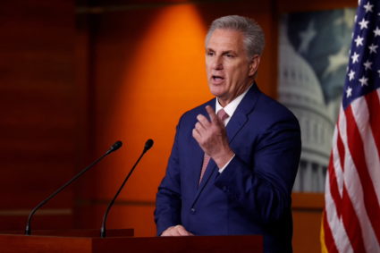 U.S. House Minority Leader McCarthy holds his weekly news conference on Capitol Hill in Washington
