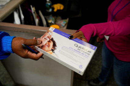 Long lines for COVID-19 testing form in Indianapolis