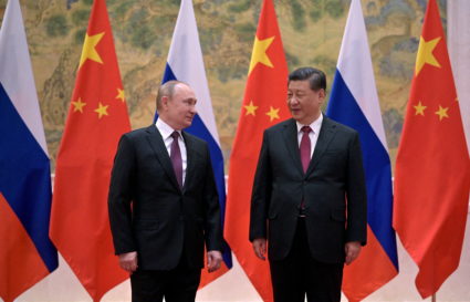 Russian President Vladimir Putin attends a meeting with Chinese President Xi Jinping in Beijing, China February 4, 2022. Photo provided by Sputnik/Aleksey Druzhinin/Kremlin via REUTERS
