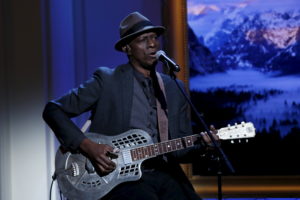 Keb' Mo' performs at the event to celebrate the 50th anniversary of the National Foundation on the Arts at the White House...