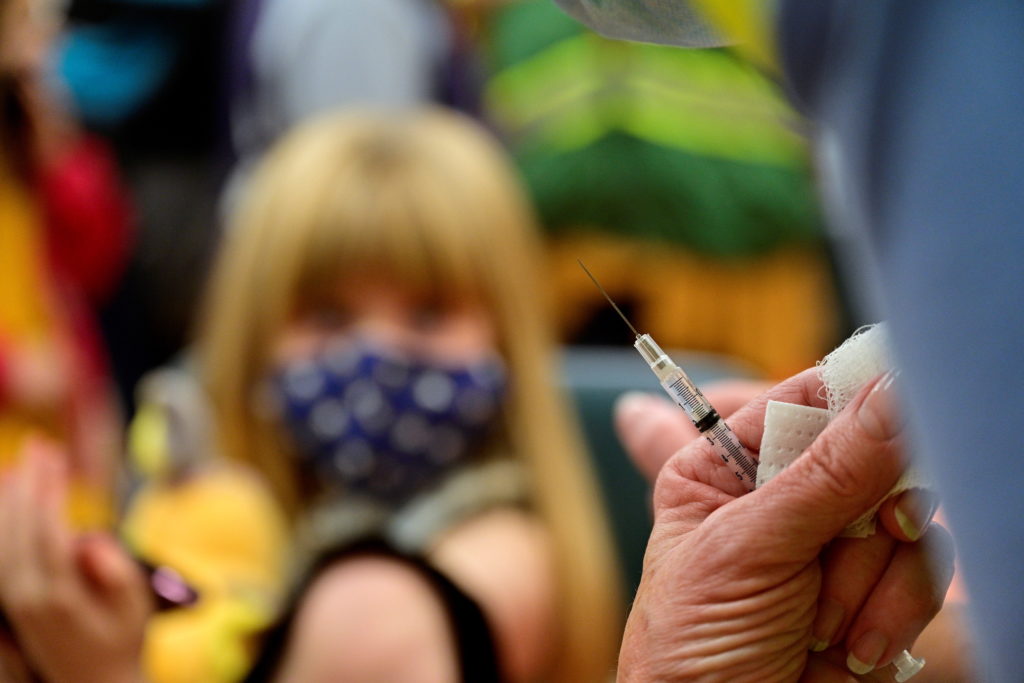 Children age 5 to 11 receive COVID-19 vaccines in Louisville