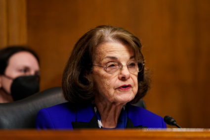 U.S. Senator Dianne Feinstein (D-CA) speaks during a U.S. Senate Judiciary Committee hearing on Capitol Hill in Washington
