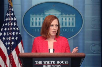 White House Press Secretary Jen Psaki holds a press briefing, at the White House