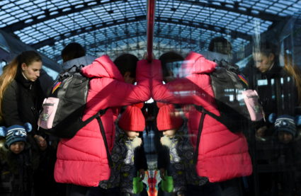Refugees fleeing Russia's invasion of Ukraine arrive in Berlin