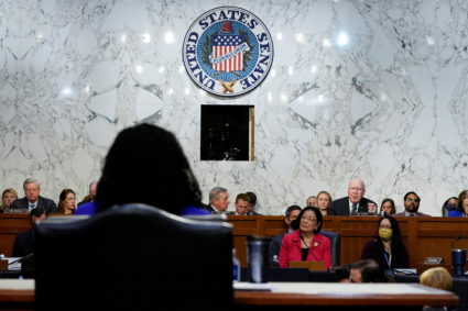 WATCH: Senate Democrats speak after first day of Jackson Supreme Court nomination hearings