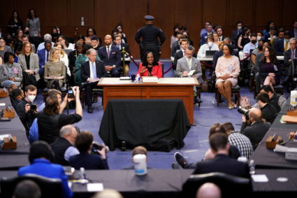 U.S. Senate Judiciary Committee confirmation hearing for Judge Ketanji Brown Jackson in Washington