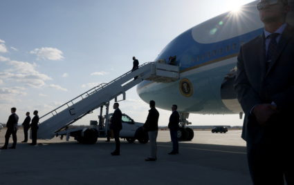 U.S. President Joe Biden arrives at Rzeszow-Jasionka Airport