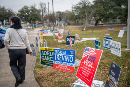 Texans Vote Early Ahead Of Tuesday's Primary Election