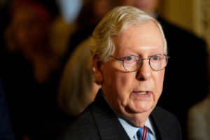 U.S. Senate Republicans hold weekly policy lunch at U.S. Capitol in Washington