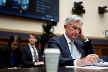 Federal Reserve chief Jerome Powell testifies before a U.S. House Financial Services Committee hearing on Capitol Hill in ...
