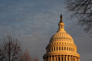 The U.S. Capitol is seen at sunset on the eve of the first anniversary of the January 6, 2021 attack on the building, on Capitol Hill in Washington, U.S., January 5, 2022. Photo by Elizabeth Frantz/REUTERS