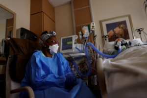 COVID-19 care at the Intensive Care Unit (ICU) of St. Mary Medical Center in Apple Valley California