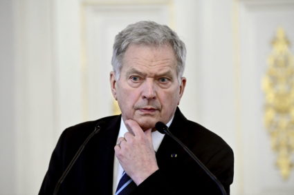 Finland's President Niinisto and PM Marin hold news conference regarding the crisis between Russia and Ukraine, in Helsinki