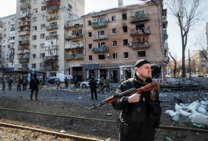 Russia's attack on Ukraine continues, in Kyiv