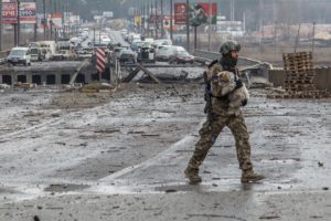 Russia's invasion of Ukraine continues, in Irpin