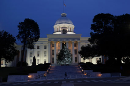 The Alabama State Capitol building is pictured in Montgomery, Alabama