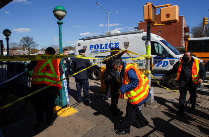 Shooting at a subway station in New York City