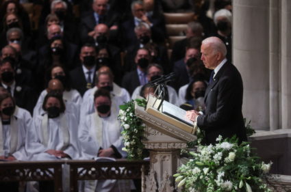 The funeral of former U.S. Secretary of State Madeleine Albright is held at Washington National Cathedral