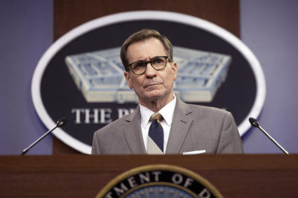 Pentagon Press Secretary John Kirby Briefs The Media