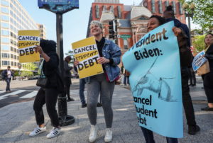 Activists call for the cancellation of student debt in Washington