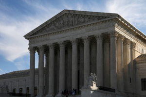 People visit the U.S. Supreme Court building in Washington