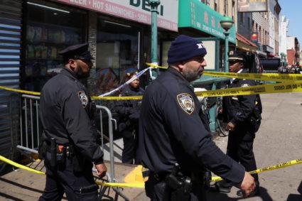 Shooting at a subway station in New York City