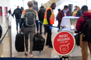 Passengers are seen at Hartsfield-Jackson Atlanta International Airport in Atlanta