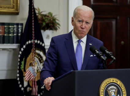 U.S. President Joe Biden announces additional military aid for Ukraine in speech at the White House in Washington