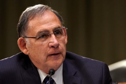 U.S. Sen. John Boozman, R-AR, listens a confirmation hearing of Denis McDonough, Secretary of Veterans Affairs nominee of U.S. President Joe Biden, before the Senate Veterans' Affairs Committee in Washington, D.C., U.S., January 27, 2021. Photo by Leigh Vogel/Pool via REUTERS