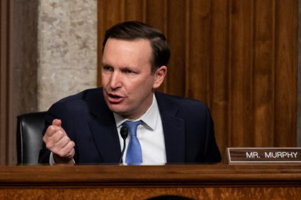 Sen. Chris Murphy (D-CT) speaks during a hearing of the Senate Foreign Relations to examine U.S.-Russia policy on Capitol Hill, Washington, U.S. December 7, 2021. Photo by Alex Brandon/Pool via REUTERS
