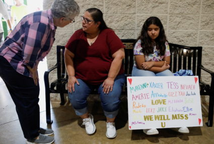 The day after a gunman killed 19 children and two teachers at Robb Elementary School, in Uvalde, Texas