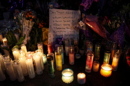 Scene of a shooting at a Tops supermarket in Buffalo, New York
